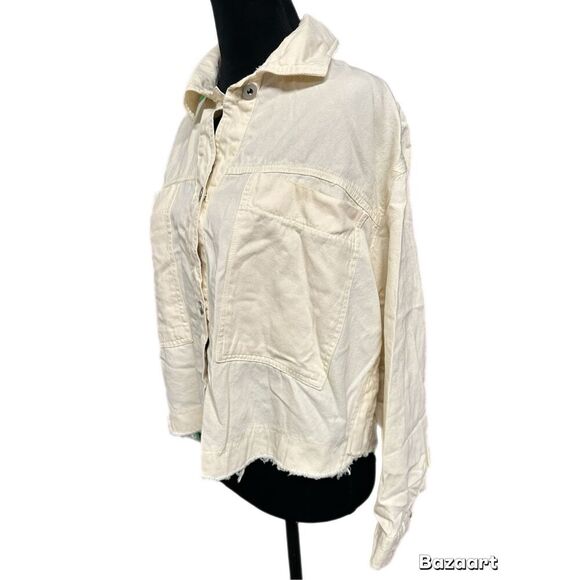 Love Notes Oversized Button Down Top size small - Picture 4 of 11